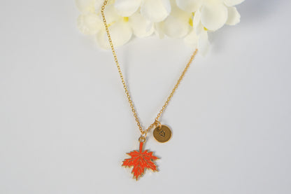 Fall Maple Leaf Necklace