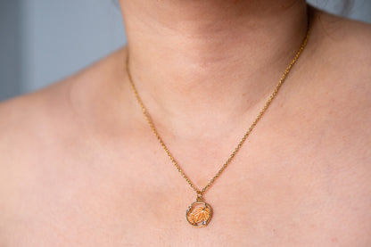 Maple Rhinestone Necklace