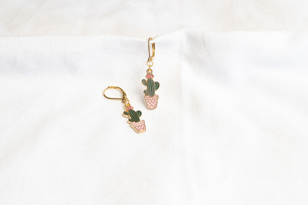 Cactus Charm Earrings