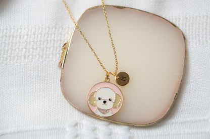 Maltese Dog Necklace