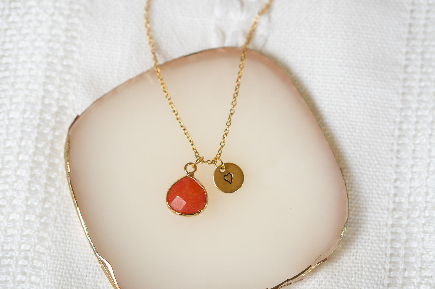 Coral Jade Necklace