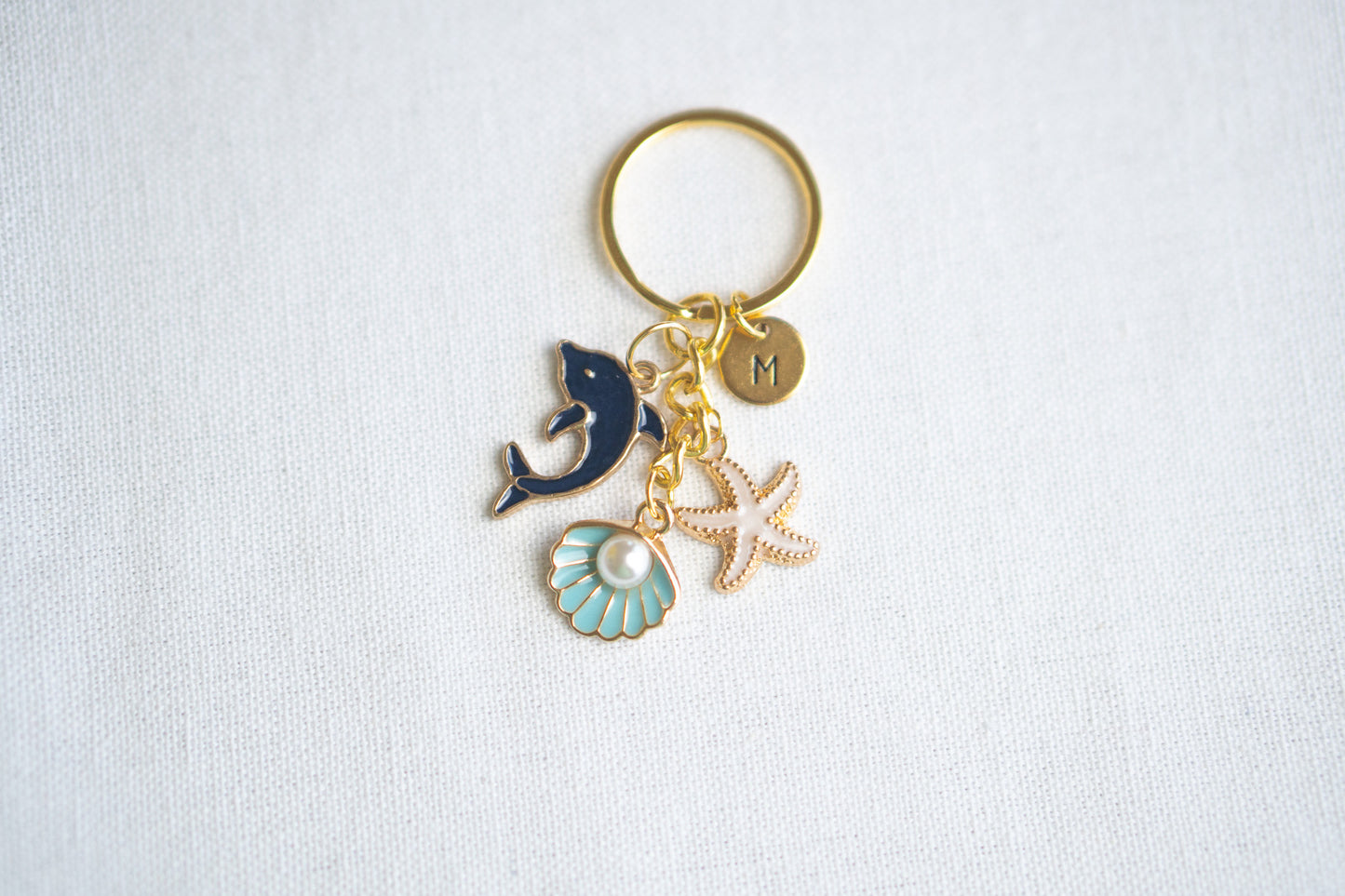 Ocean Themed Dolphin Keychain