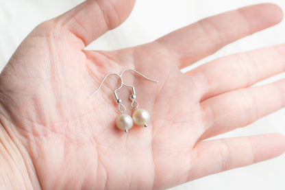 Simple Pearl Drop earrings