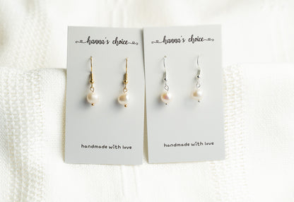 Simple Pearl Drop earrings