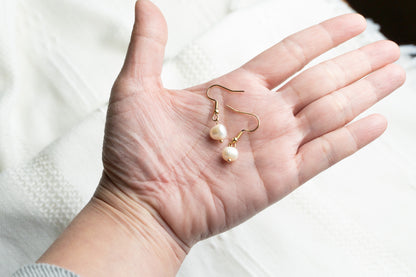 Simple Pearl Drop earrings