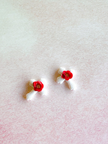 Cross Rose Stud