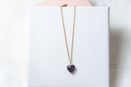 Purple Mica Necklace