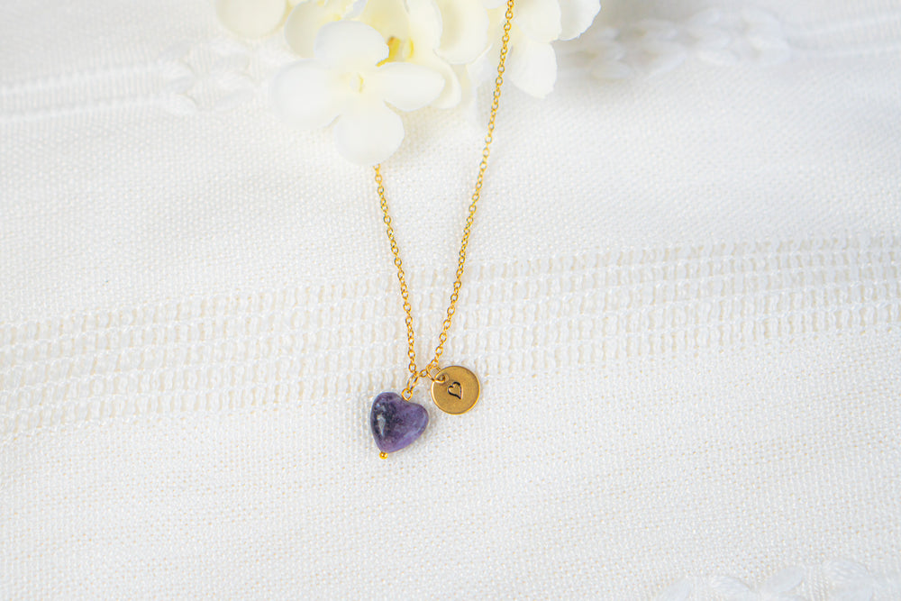 Purple Mica Necklace