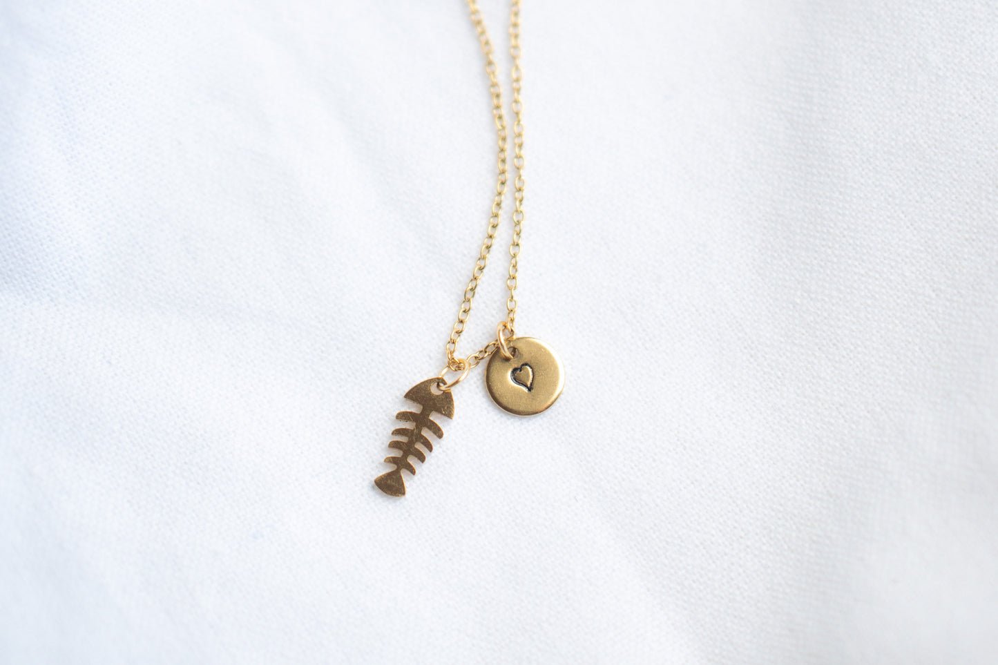 Gold Fishbone Necklace