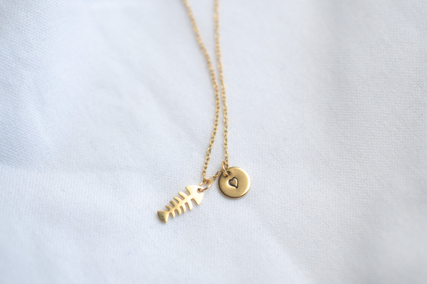 Gold Fishbone Necklace