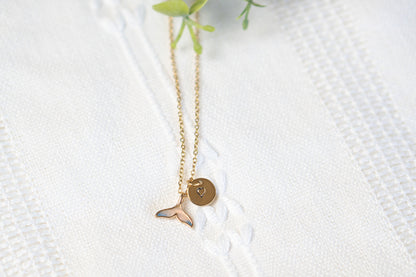 Dainty Whale Tale Necklace