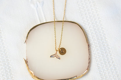 Dainty Whale Tale Necklace