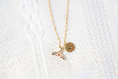 Dainty Whale Tale Necklace