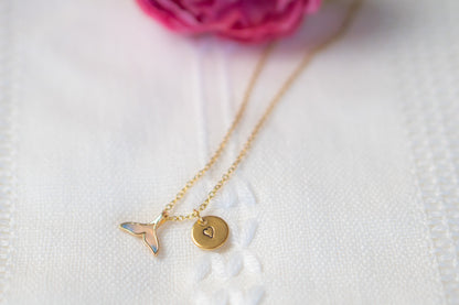 Dainty Whale Tale Necklace