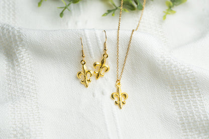 Gold Fleur De Lis Necklace