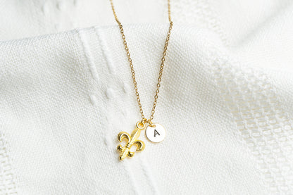 Gold Fleur De Lis Necklace