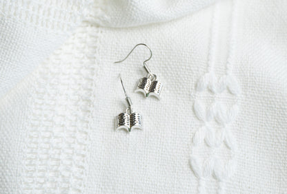 Small Book Drop Earrings