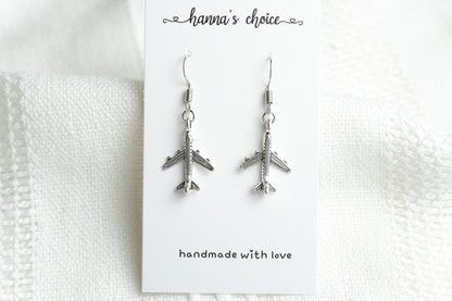 Dainty Airplane Earrings