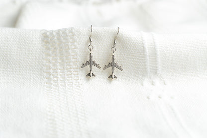 Dainty Airplane Earrings