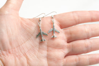 Dainty Airplane Earrings