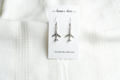 Dainty Airplane Earrings