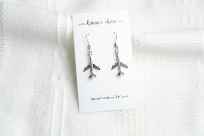 Dainty Airplane Earrings