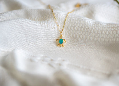 Gold Turtle Necklace