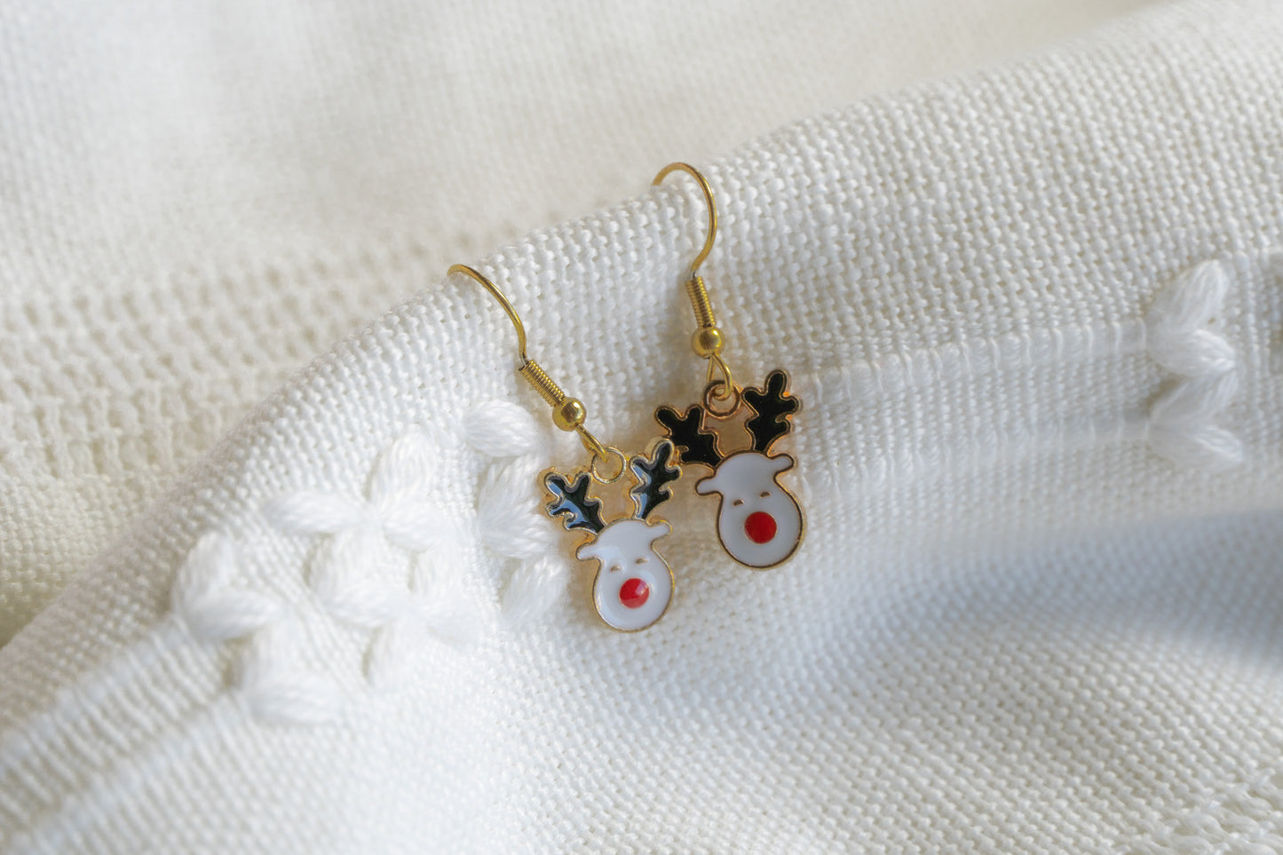 Cute Reindeer Drop Earrings