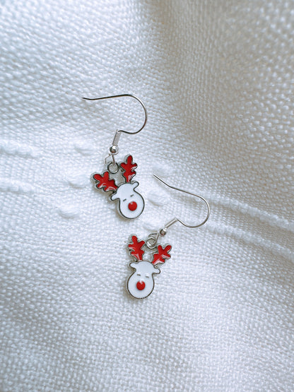 Cute Reindeer Drop Earrings