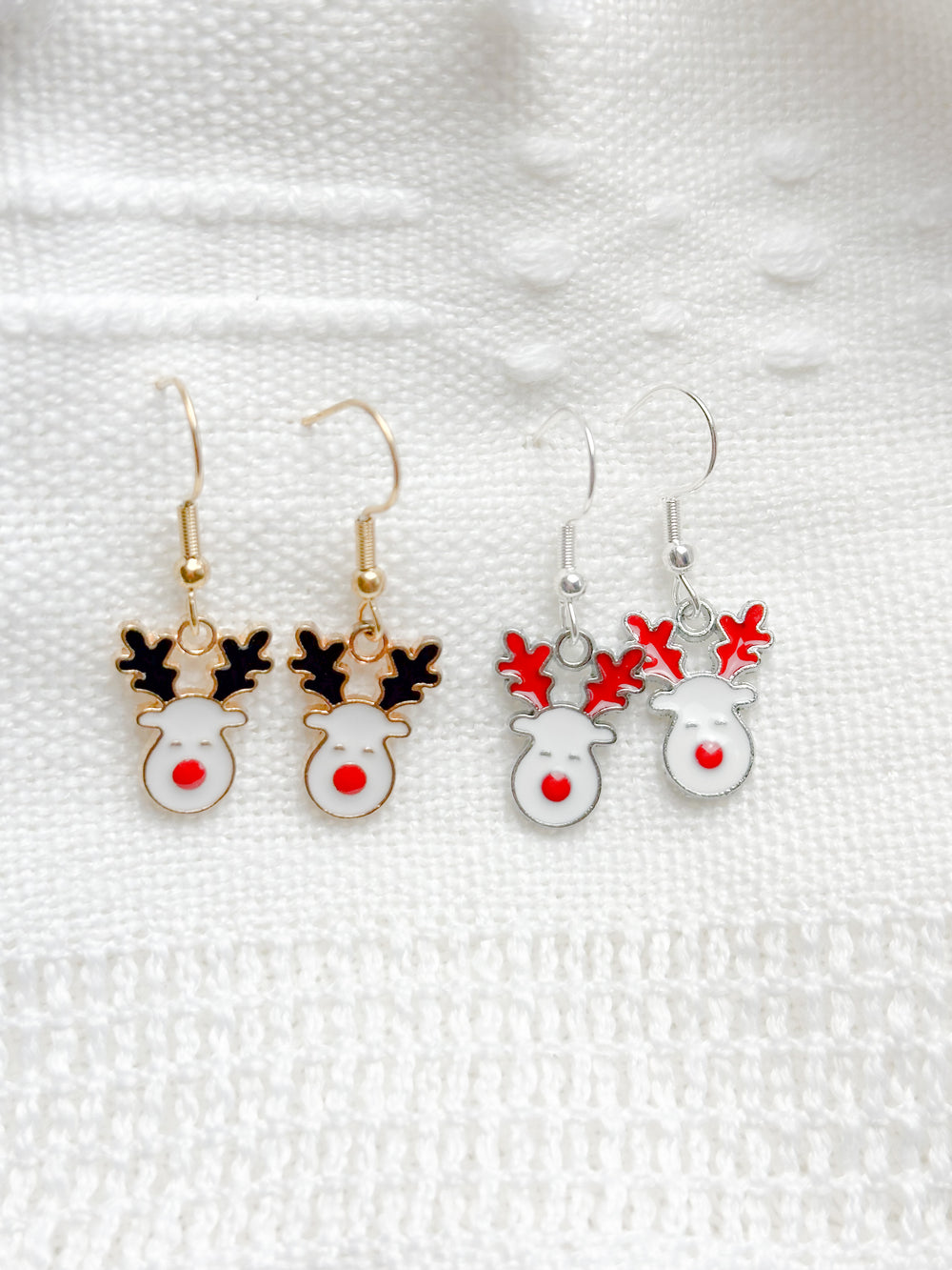 Cute Reindeer Drop Earrings