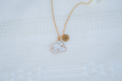 Cute white Bunny Rabbit Necklace