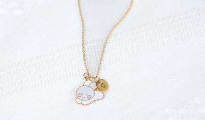 Cute white Bunny Rabbit Necklace