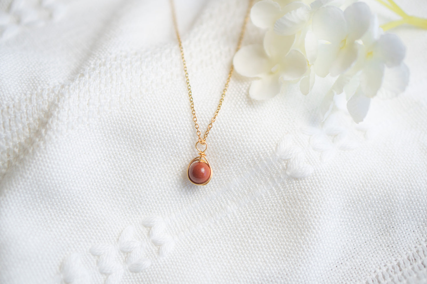 Red Jasper Natural Gemstone Necklace