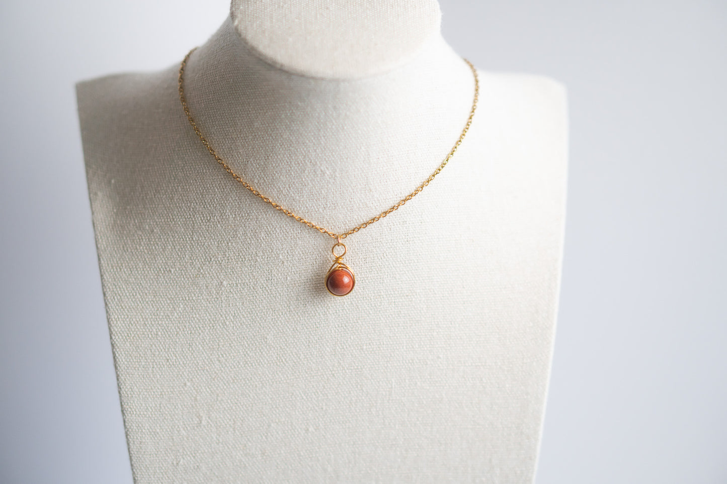 Red Jasper Natural Gemstone Necklace