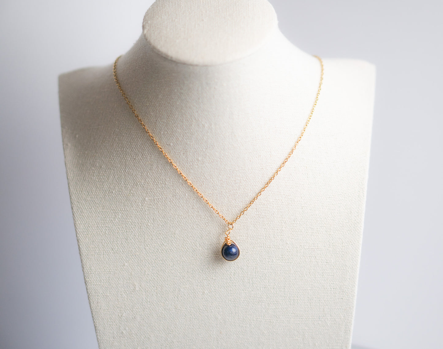 Blue Tiger's Eye Necklace,