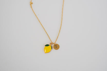 Yellow Lemon Necklace,