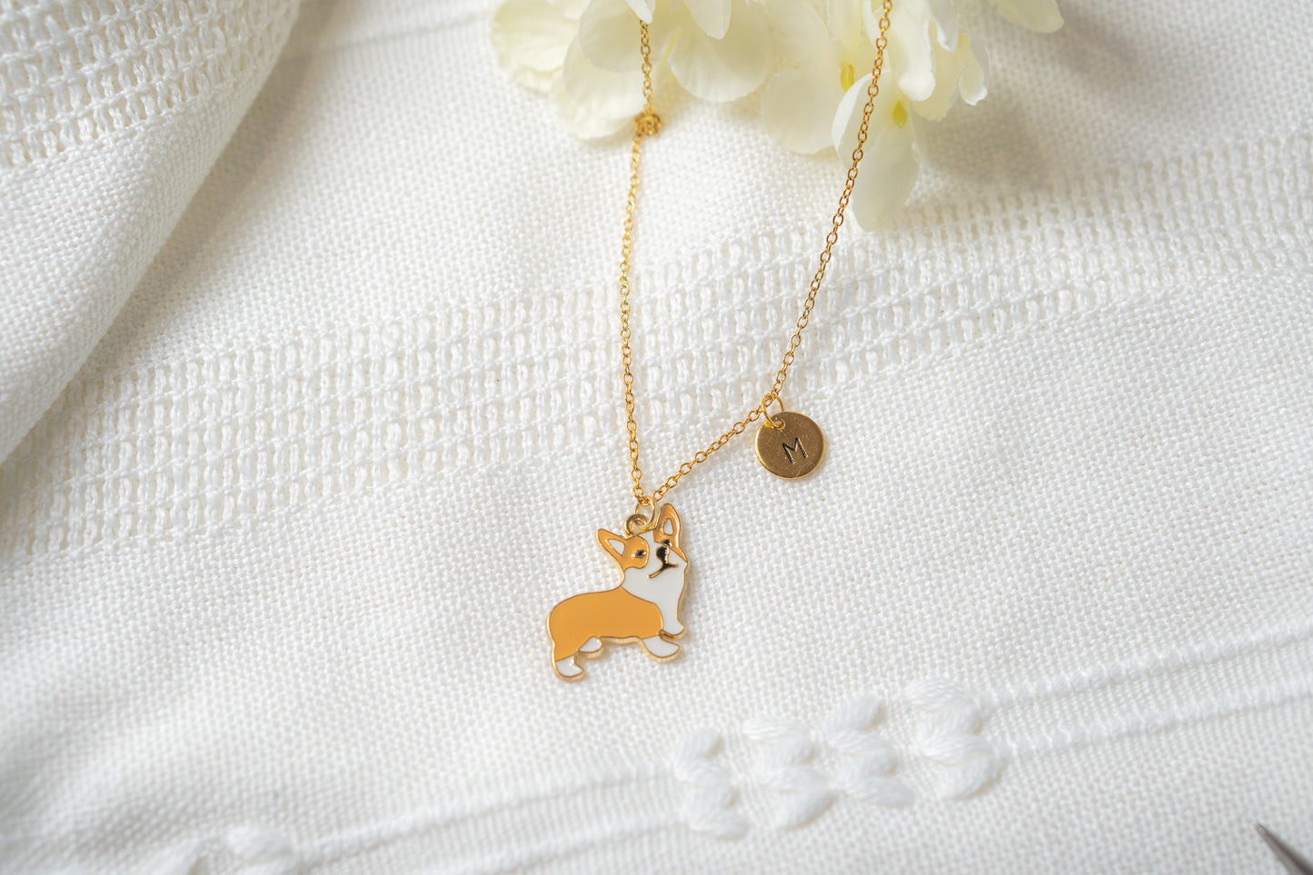 Brown Corgi Necklace