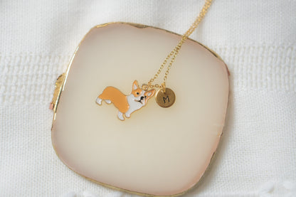 Brown Corgi Necklace