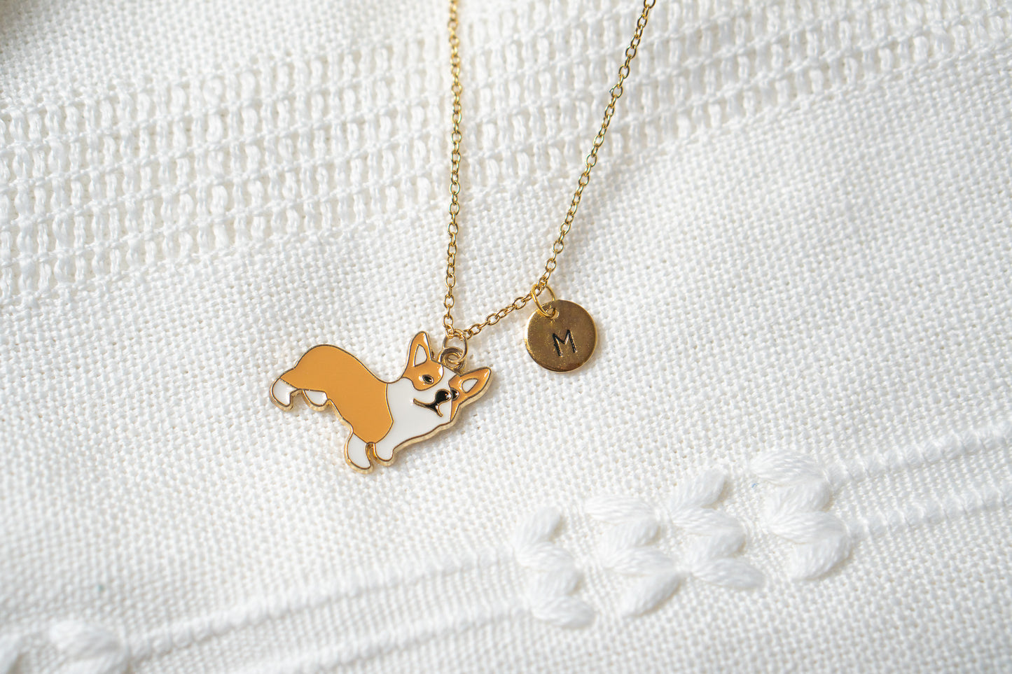 Brown Corgi Necklace