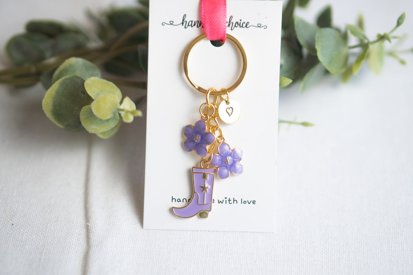 Cowgirl Boots Keychain