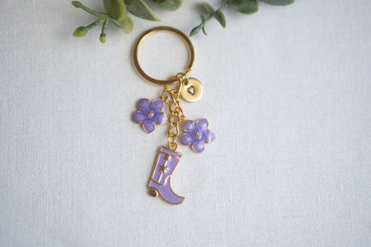 Cowgirl Boots Keychain