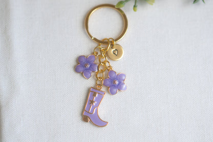 Cowgirl Boots Keychain