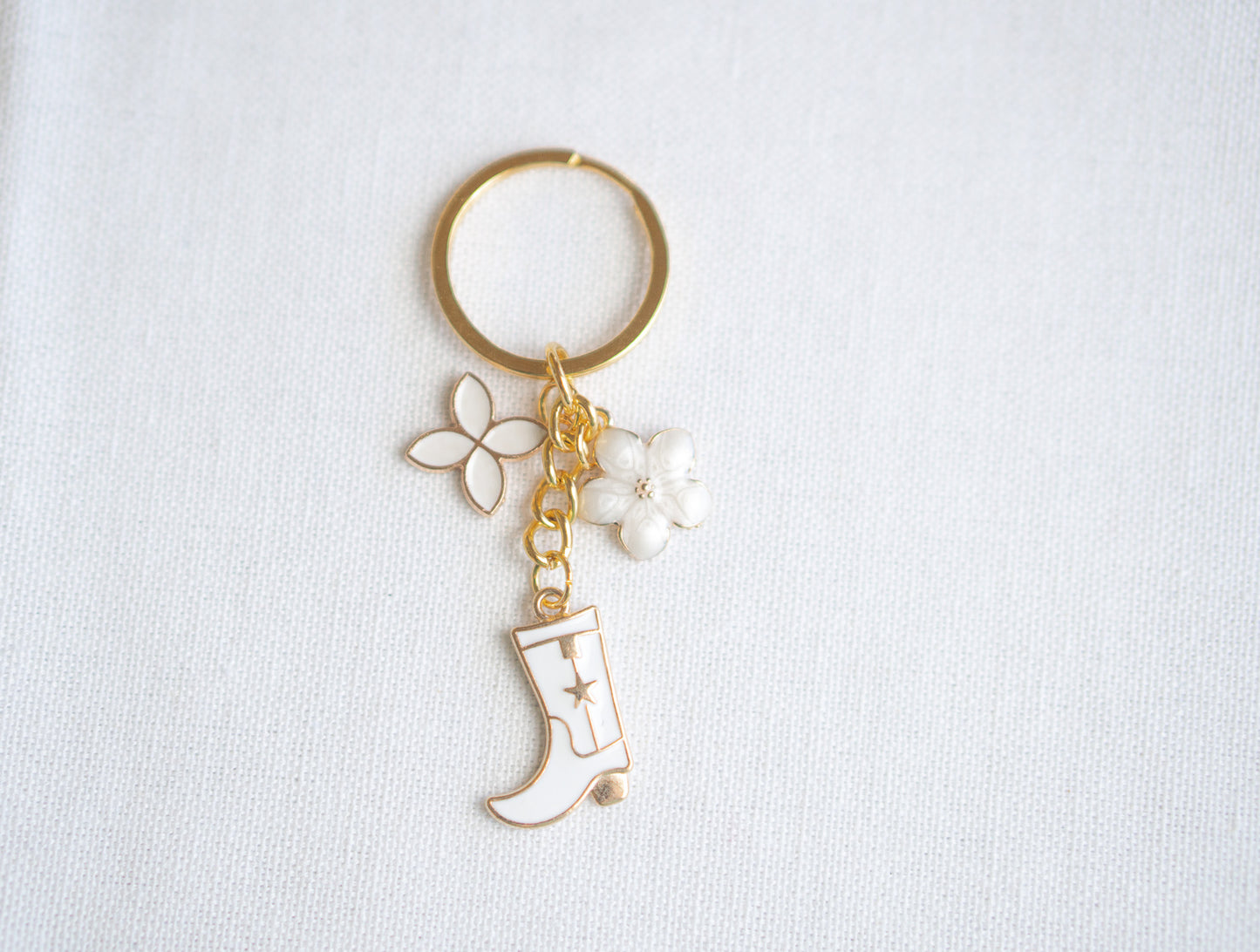 Cowgirl Boots Keychain