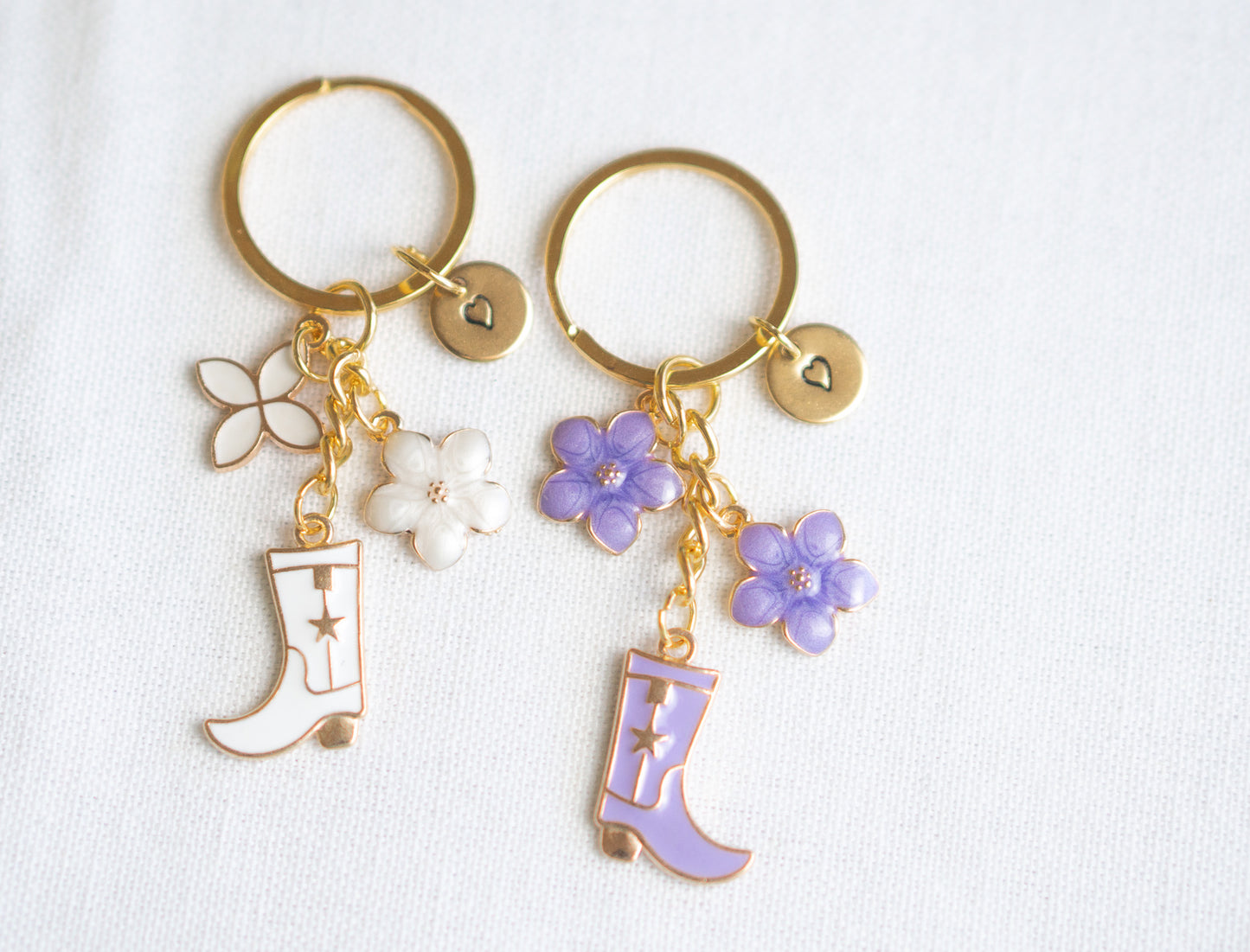 Cowgirl Boots Keychain