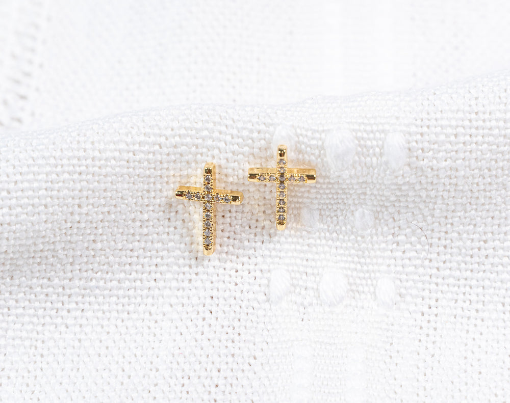 CZ Cross Stud