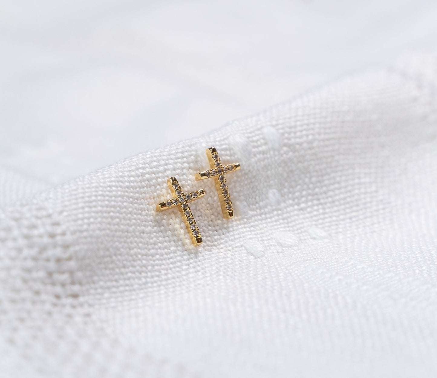 CZ Cross Stud