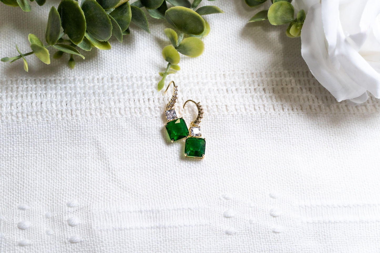 Emerald CZ Earring