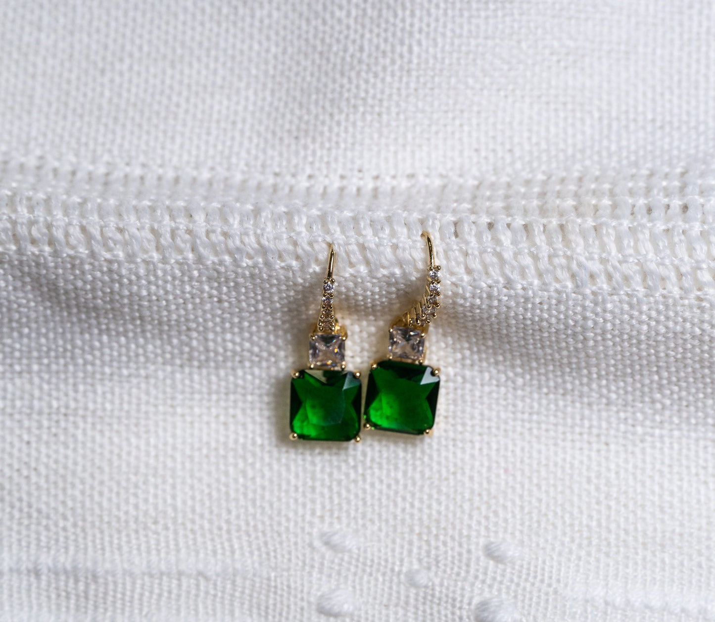 Emerald CZ Earring