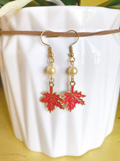 Maple leaf Earrings -Style 3