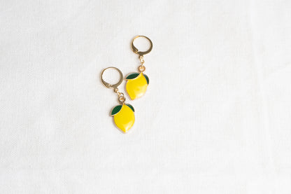 Fruit Lemon Earrings